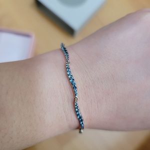 Pandora Blue Wavy Slider Bracelet